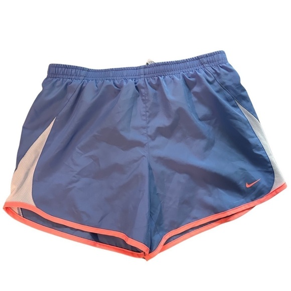 Nike Dri-Fit blue pink girls running shorts athletic shorts play EUC XL - Picture 1 of 3